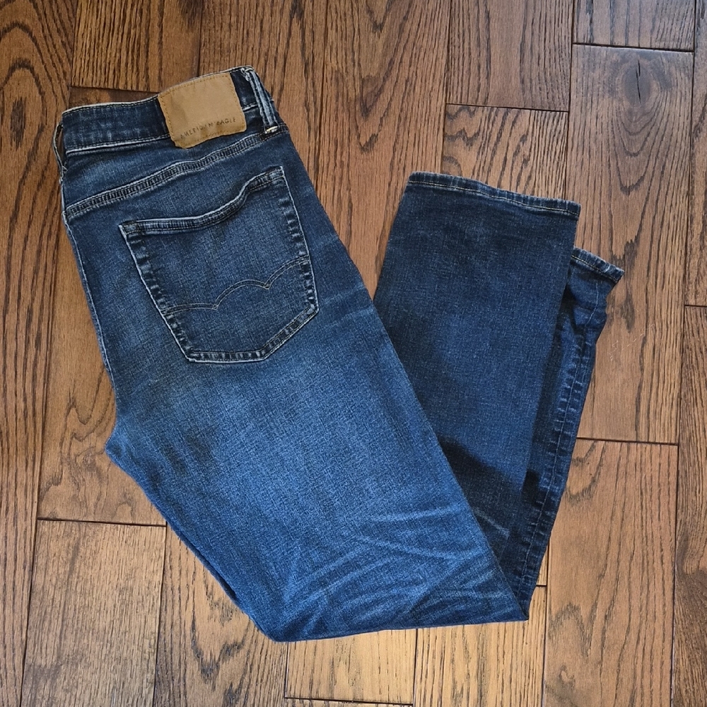 American Eagle Men's Blue Denim Airflex Jeans